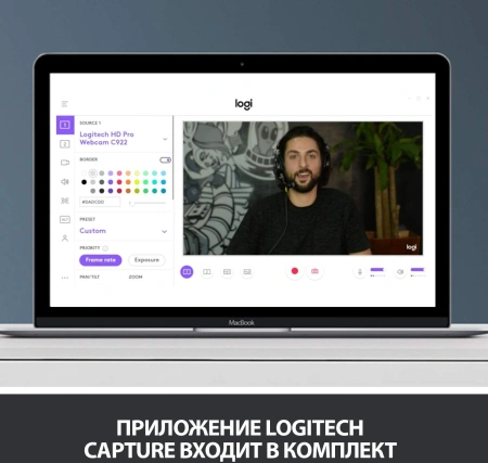 Камера Web Logitech HD Pro C920 черный 2Mpix (1920x1080) USB2.0 с микрофоном (960-000998)