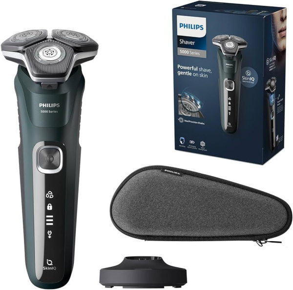 Бритва роторная Philips S5884/50 реж.эл.:3 питан.:аккум. зеленый
