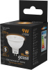 Лампа светодиодная Gauss 101505109 9Вт цок.:GU5.3 рефлек. 150B 3000K св.свеч.бел.теп. MR16 (упак.:1шт)