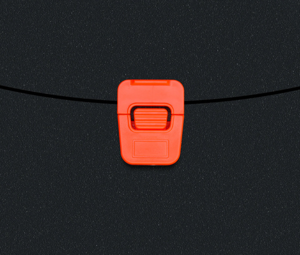 Портфель Бюрократ Black Opal BLPP01OR 1 отдел. A4 пластик 0.7мм черный/оранжевый