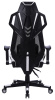 Кресло игровое Cactus CS-CHR-090BLW черный/белый эко.кожа/сетка крестов. нейлон