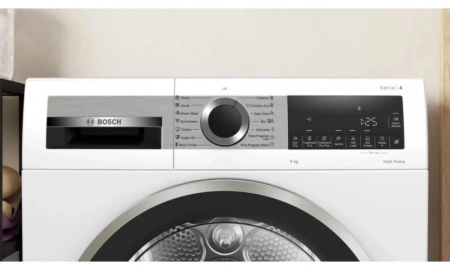 Сушильная машина Bosch WQG1420AME пан.англ. кл.энер.:A++ макс.загр.:9кг белый