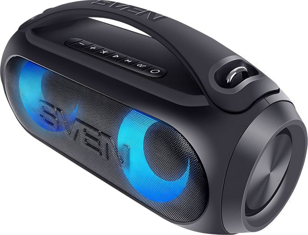Колонка порт. Sven PS-380 черный 40W 2.0 BT/3.5Jack/USB 10м 3000mAh (SV-021290)
