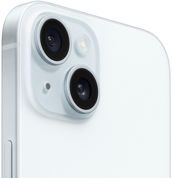 Смартфон Apple iPhone 15 A3090 128Gb голубой 3G 4G 1Sim 6.1" OLED 1179x2556 iOS 17 48Mpix 802.11 a/b