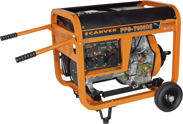 Генератор Carver PPG- 7000DE 6.3кВт