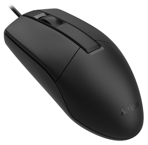 Мышь A4Tech OP-330 черный оптическая (1000dpi) USB (3but)