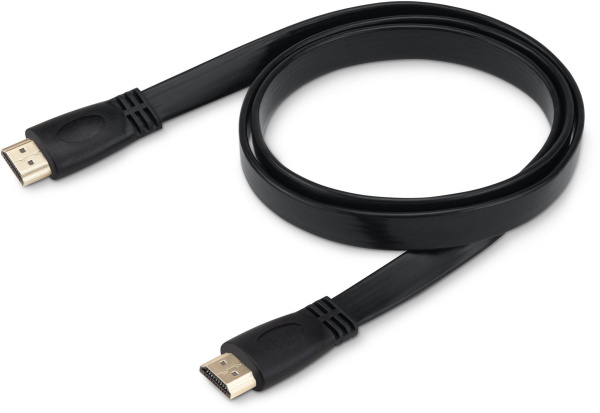 Кабель аудио-видео Buro HDMI 1.4 Flat HDMI (m)/HDMI (m) 2м. черный (BHP HDMI 2)