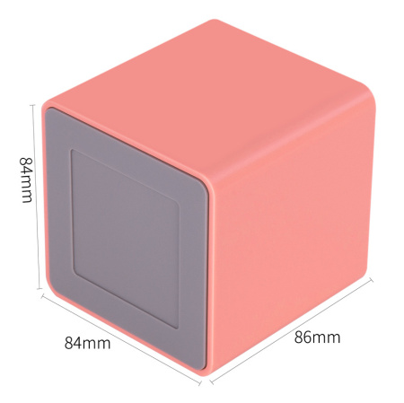 Подставка Deli NS011Pink Nusign 2отд. для письменных принадлежностей 84х84х86мм розовый пластик