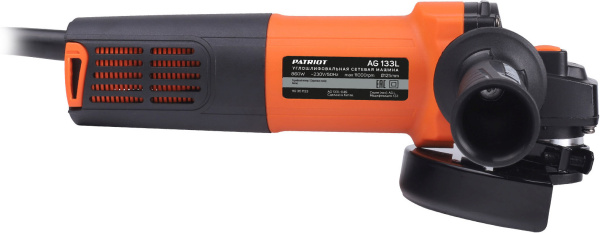 Углошлифовальная машина Patriot Optima AG 133L 860Вт 11000об/мин рез.шпин.:M14 d=125мм (110301133)