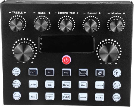 Микрофон проводной Оклик SM-600G 2.5м черный