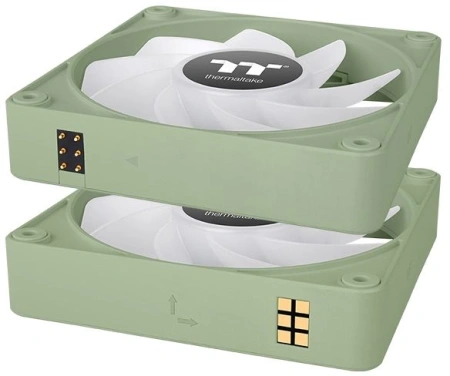 Вентилятор для корпуса Thermaltake CT120 EX Sync Matcha Reverse ARGB 120х120x25 зеленый 4-pin 31.2дБ (упак.:3шт) (CL-F198-PL12MG-A) Ret