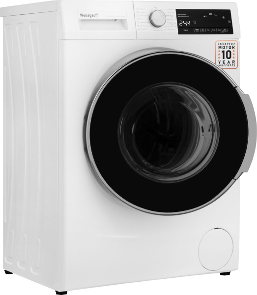 Стиральная машина Weissgauff WM 49127 DS Inverter Steam класс: A+++ загр.фронтальная макс.:7кг белый инвертер