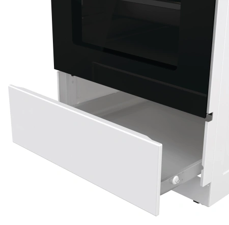 Плита Комбинированная Gorenje GK5A21WH белый/черный (стеклянная крышка) реш.сталь
