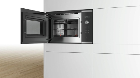 Микроволновая Печь Bosch BEL554MS0 25л. 900Вт черный/нержавеющая сталь (встраиваемая)