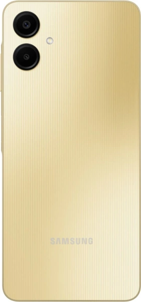 Смартфон Samsung SM-A065F Galaxy A06 64Gb 4Gb золотистый моноблок 3G 4G 2Sim 6.7" 720x1600 Android 14 50Mpix 802.11 a/b/g/n/ac GPS GSM900/1800 GSM1900 TouchSc microSD max1024Gb