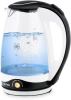 Чайник электрический Vitek VT-7027 1.8л. 2200Вт черный корпус: стекло