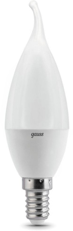 Лампа светодиодная Gauss 104101307 6.5Вт цок.:E14 свеча 220B 6500K св.свеч.бел.хол. (упак.:10шт)