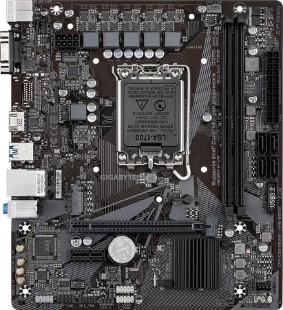Материнская плата Gigabyte H610M H V2 Soc-1700 Intel H610 2xDDR5 mATX AC`97 8ch(7.1) GbLAN+VGA+HDMI
