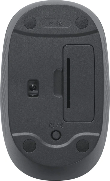 Мышь Logitech M196 графитовый оптическая 1000dpi беспров. BT для ноутбука (910-007315)