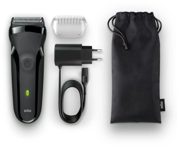 Бритва сетчатая Braun S3301 реж.эл.:3 питан.:аккум. черный