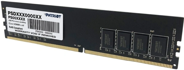 Память DDR4 8GB 2666MHz Patriot PSD48G26662 Signature RTL PC4-21300 CL19 DIMM 288-pin 1.2В single ra