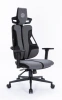 Кресло Cactus CS-CHR-DUO-GYBK серый/черный