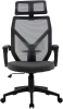Кресло Cactus CS-MC414-GY черный/серый сетка/ткань