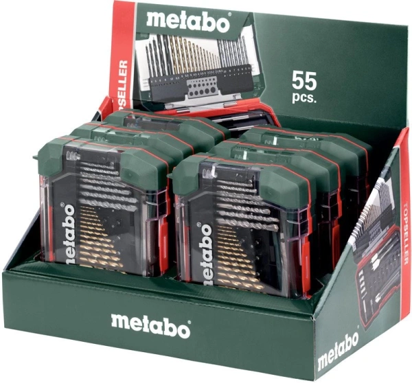 Набор бит и сверл Metabo 626707000 по мет/камн/дер (55пред.) для шуруповертов/дрелей