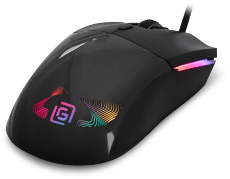 Мышь Оклик 714GM черный оптическая (3200dpi) USB (7but)