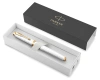 Ручка роллер Parker IM Premium T318 (CW2143646) Pearl GT F черн. черн. подар.кор.