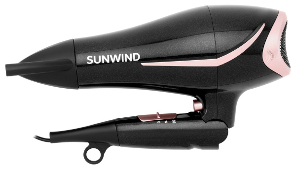 Фен SunWind SUHD 550 2200Вт черный/розовое золото