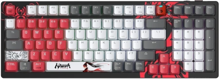 Клавиатура A4Tech Bloody WS98 Naraka механическая серый/красный USB беспроводная BT/Radio Multimedia for gamer LED (WS98)