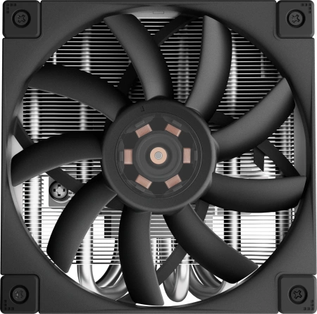 Устройство охлаждения(кулер) Deepcool AN600 Soc-AM5/AM4/1200/1700/1851 серебристый/черный 4-pin 18-24.4dB Al 180W 628gr Ret (R-AN600-BKNNMN-G)
