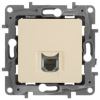 Розетка телеф. Legrand Etika 672340 скрыт. слоновая кость