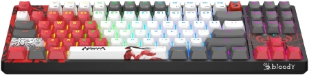 Клавиатура A4Tech Bloody WS87 Naraka механическая черный/красный USB беспроводная BT/Radio Multimedia for gamer LED (WS87)