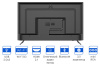 Телевизор LED Kivi 50" 50U740NB черный 4K Ultra HD 60Hz DVB-T2 DVB-C USB WiFi Smart TV