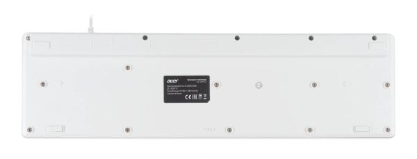 Клавиатура Acer OKW123 белый USB (ZL.KBDEE.00D)