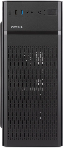 Корпус Digma DCC-MD301 черный без БП ATX 2xUSB2.0 audio