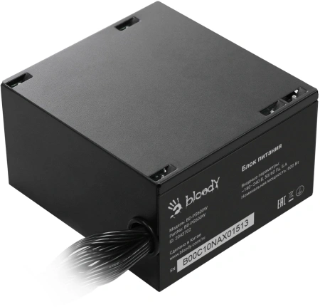 Блок питания Bloody ATX 600W BD-PS600W 80 PLUS WHITE (20+4pin) APFC 120mm fan 6xSATA RTL