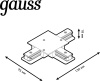 Соединитель Gauss TR136 белый