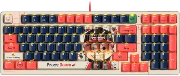 Клавиатура A4Tech Bloody AT98 Proxy Boom механическая бежевый/красный USB for gamer LED (AT98)