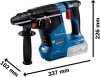 Перфоратор Bosch GBH 187-LI патрон:SDS-plus уд.:2.4Дж аккум.