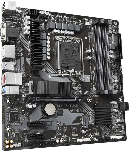 Материнская плата Gigabyte B760M DS3H DDR4 Soc-1700 Intel B760 4xDDR4 mATX AC`97 8ch(7.1) 2.5Gg RAID+VGA+HDMI+DP