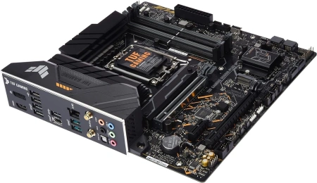 Материнская плата Asus TUF GAMING B660M-PLUS WIFI Soc-1700 Intel B660 4xDDR5 mATX AC`97 8ch(7.1) 2.5Gg RAID+HDMI+DP