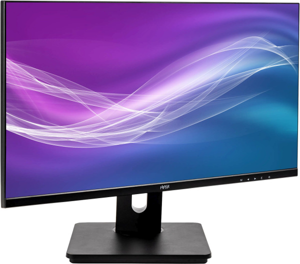 Монитор Hiper 23.8" EasyView HS2401H черный IPS LED 5ms 16:9 HDMI M/M матовая HAS 250cd 178гр/178гр 1920x1080 75Hz FreeSync VGA DP FHD 4.45кг
