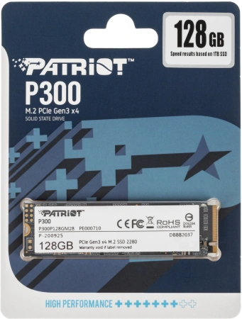 Накопитель SSD Patriot PCI-E 3.0 x4 128Gb P300P128GM28 P300 M.2 2280