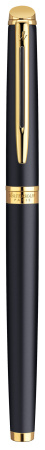 Ручка роллер Waterman Hemisphere (CWS0920750) Matte Black GT F черн. черн. подар.кор.