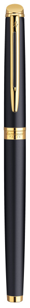 Ручка роллер Waterman Hemisphere (CWS0920750) Matte Black GT F черн. черн. подар.кор.
