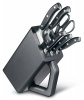 Набор ножей кухон. Victorinox Grand Maitre Cutlery Block (7.7243.6) компл.:6шт с подставкой черный подар.коробка