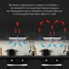 Вытяжка встраиваемая Hyundai HBH 6232 BK черный управление: кулисные переключатели (1 мотор)